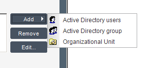 Choosing the OWA 2007 rule user.