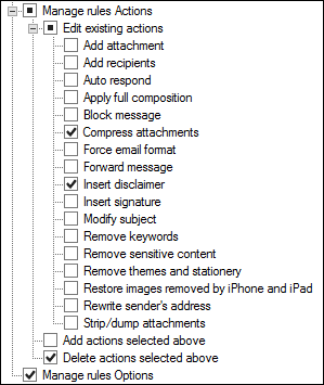 ER Pro manage rules Actions - example 1