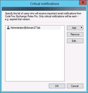 Critical notifications window 2