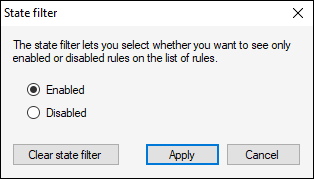 State filter.