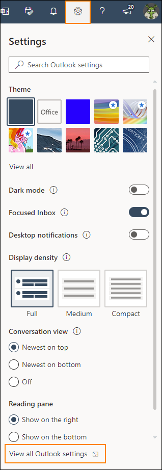 623-1 Outlook on the web settings