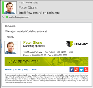 business email signature