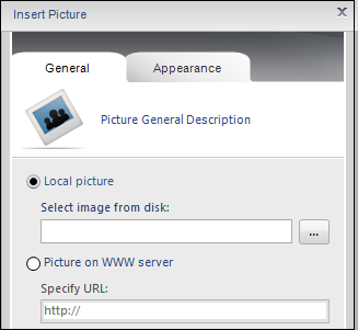 Email Signatures - Insert picture form disk/www.