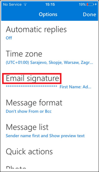 547 - 2. Email Signature option