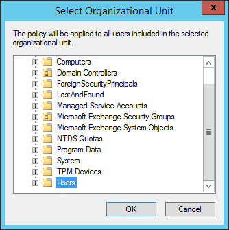 Email Signatures - Select OU.