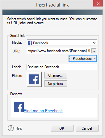 Editor - social link