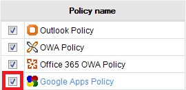 View of an active policy.