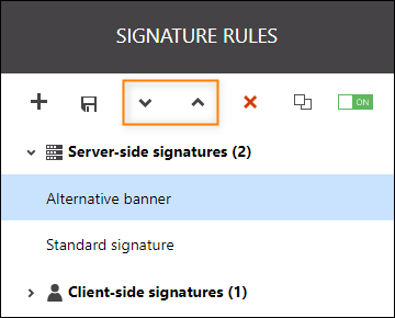 Moving the rule up the signature rules list.