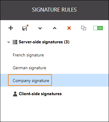 In server-side mode, always place the rule that applies to the broadest number of users at the bottom of the rules list.
