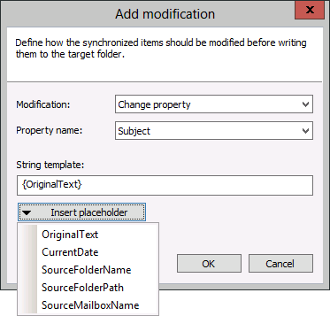 ES - Subject modification.