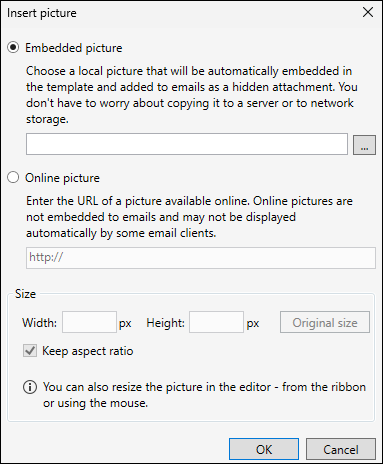 The Insert picture window.