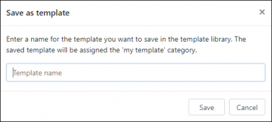 Naming the template.