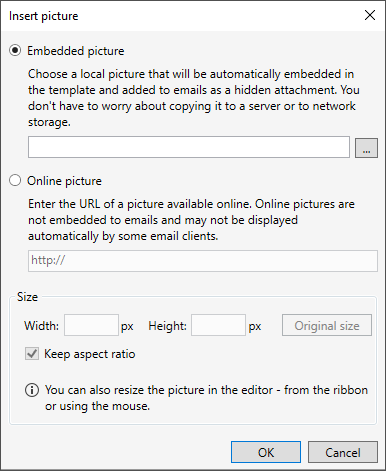 Editor - Insert picture