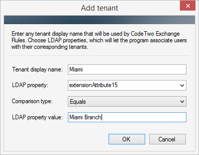 Tenant configured.