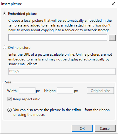The Insert picture window.