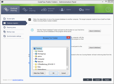 Database migration in Public Folder 5.x