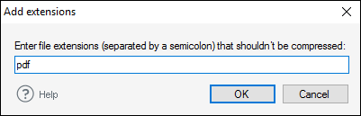 Adding a new file extension to the list of excluded files.