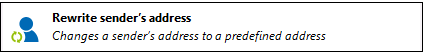 Rewrite sender's address