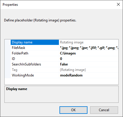 Editor - Rotating image placeholder