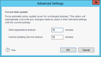 Email Signatures - advanced settings options.
