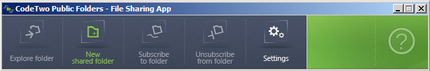 The new shared folder button.