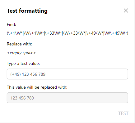 The regular expression tester.