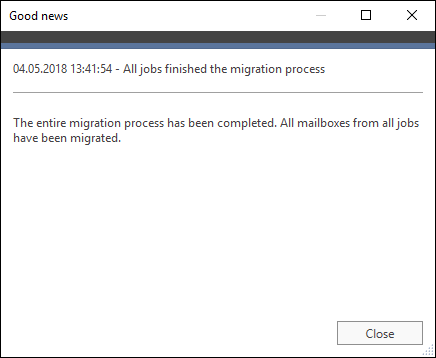 Office 365 Migration Detailed alert information
