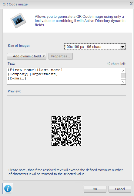 Email Signatures - QR code.
