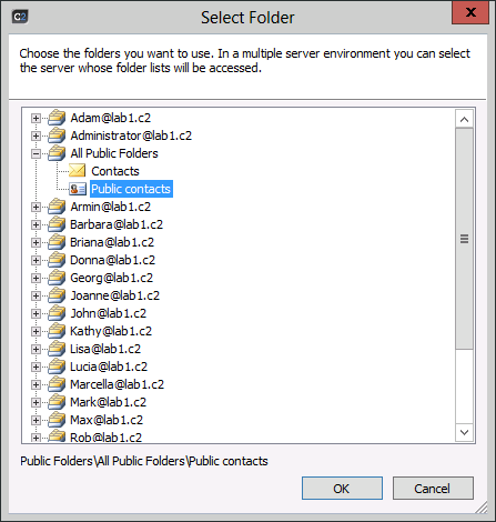 ES - Choosing source folder.