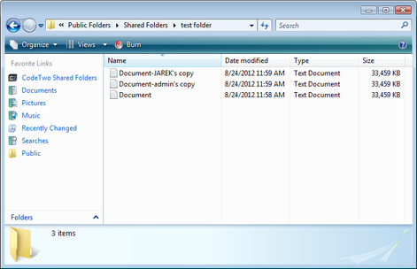 Public Folders - Original files' copies.