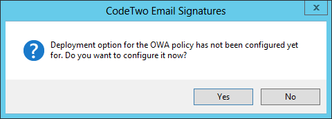 Enforcing the policy deployment configuration.
