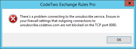 This error is displayed when port 8080 is blocked.