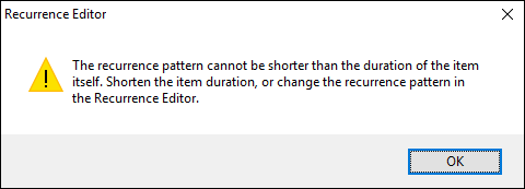 OOOM Recurrence error