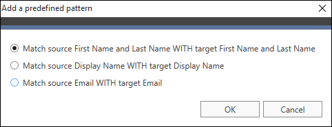 Migratory-Add a predefined pattern