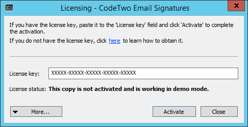 Email Signatures - Activation 1.