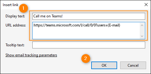CodeTwo Exchange Rules insert Teams call link
