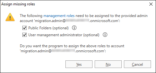 O365 Migr troubleshooting assign optional roles