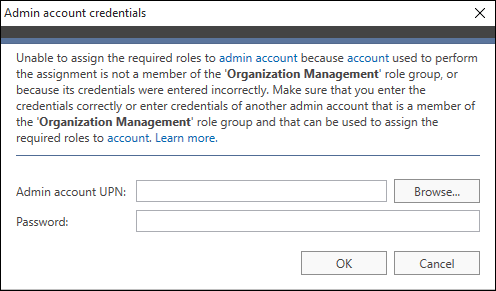 Exmigr troubleshooting View-Only Conf admin cred2-1