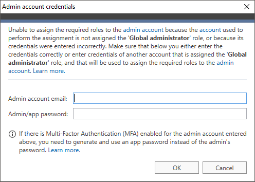O365 Migration troubleshooting admin cred2
