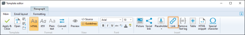 The Link button.
