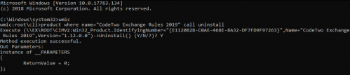 Exchange Rules 2019 Core installation - WMI