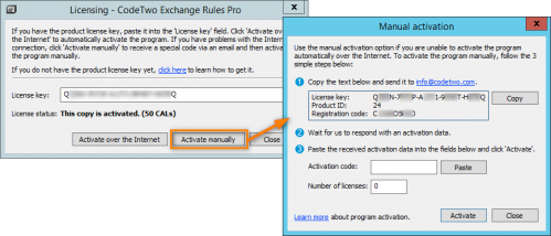 Manual activation.