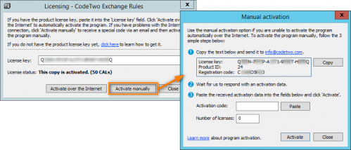 Manual activation.
