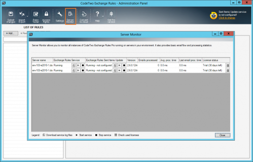 Opening Server Monitor.