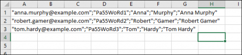Exchange Migration - bad CSV file Excel