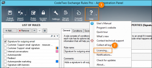 Launching the CodeTwo Licensing program.