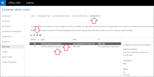 CodeTwo connectors that should be removed.