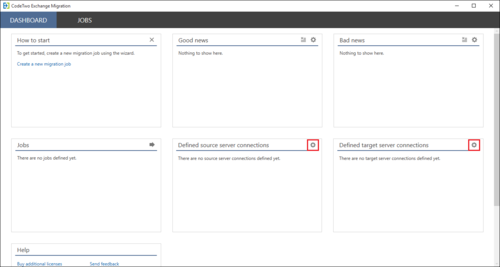 Exchange Migration - manage connections