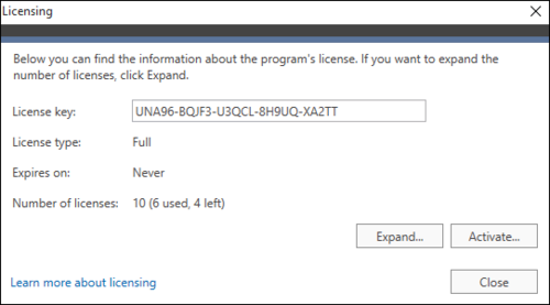 Migratory - licensing - full