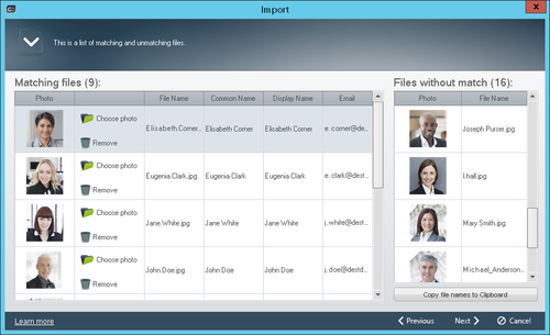Active Directory Photos - import matching files
